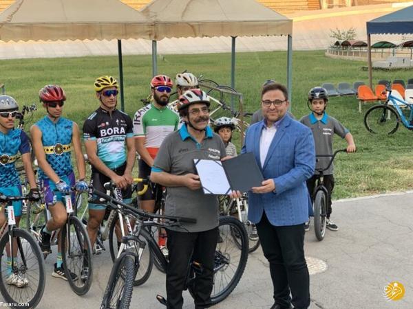 خواننده سرشناس ایرانی سفیر رشته دوچرخه سواری شد